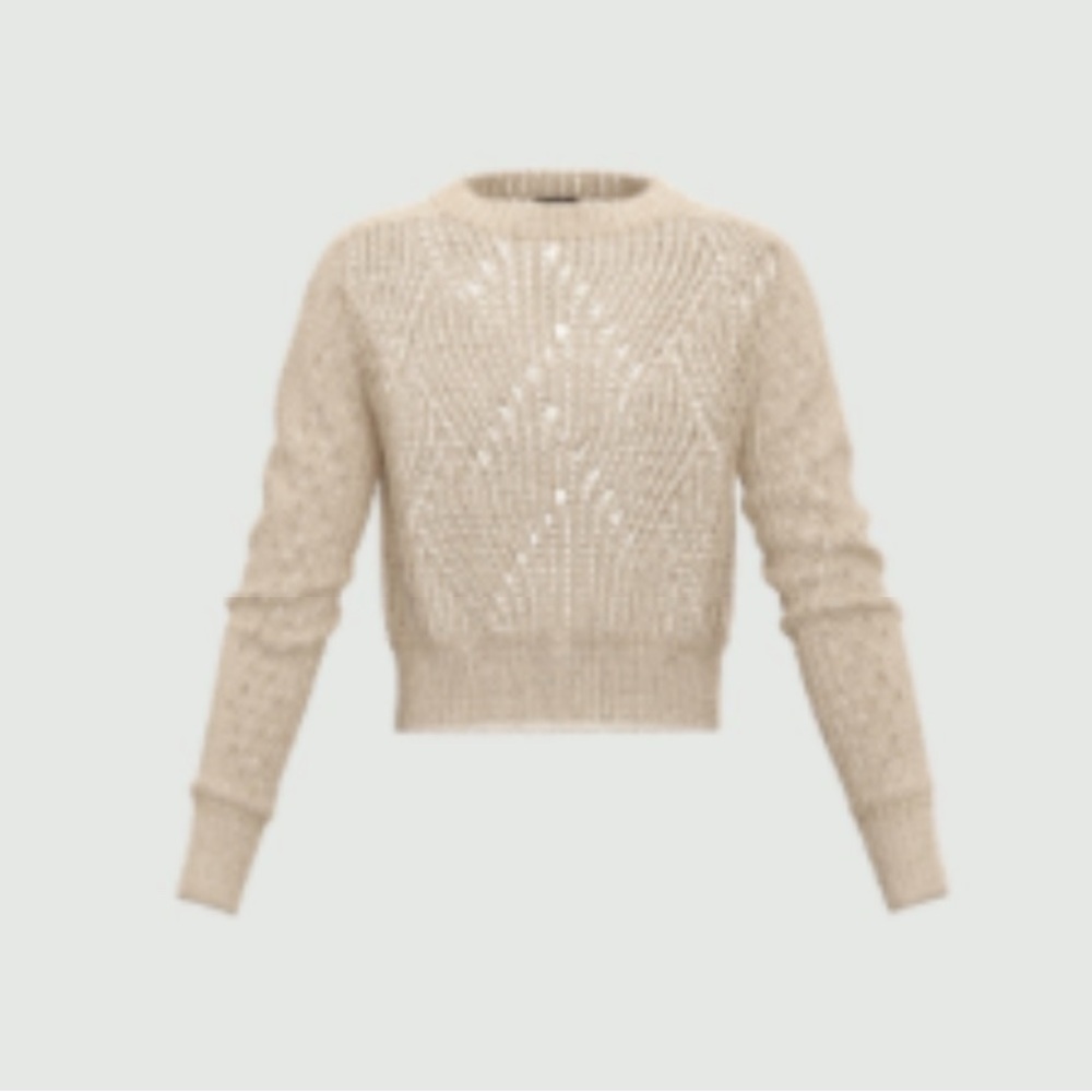 Emme Marella Beige Knit Sweater